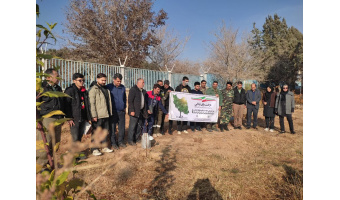 برگزاری مراسم درختکاری به مناسبت گرامیداشت روز دانشجو در مجتمع آموزش عالی فنی و مهندسی اسفراین