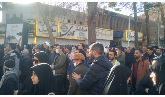 حضور پرشور خانواده بزرگ مجتمع آموزش عالی فنی مهندسی اسفراین در مراسم تشیع شهدای امنیت