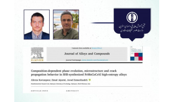 انتشار مقاله اعضای هیئت علمی مجتمع آموزش عالی فنی و مهندسی اسفراین در مجله معتبر بین المللی