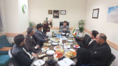 دیدار و گفتگوی رئیس مجتمع آموزش عالی فنی و مهندسی اسفراین با رئیس مرکز آموزشی، پژوهشی و درمانی امام حسن (ع) بجنورد