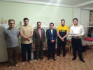 حضور ریاست و مسئولین دانشگاه در سراهای دانشجویی و تقدیر از دانشجویان به مناسبت روز دختر