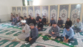 برگزای مراسم معنوی زیارت عاشورا به همت مدیریت فرهنگی و اجتماعی دانشگاه و با همکاری دفتر نهاد رهبری و به مناسبت ایام شهادت ابا عبدالله الحسین(ع)