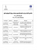 جدول ارائه های حضوری مقالات برگزیده اولین کنفرانس بین‌المللی و هفتمین دوره کنفرانسهای ملی سه گانه مجتمع آموزش عالی فنی و مهندسی اسفراین